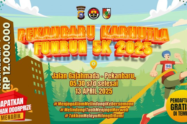 Ayo Ikuti Pekanbaru Karhutla Fun Run 5K, Dapatkan Hadiah dan Doorprize Menarik!
