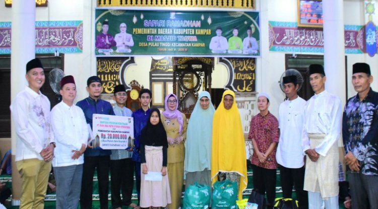 SR di Masjid Taqwa, Wakil Bupati Kampar Sampaikan Program Pemerintah Kabupaten Kampar