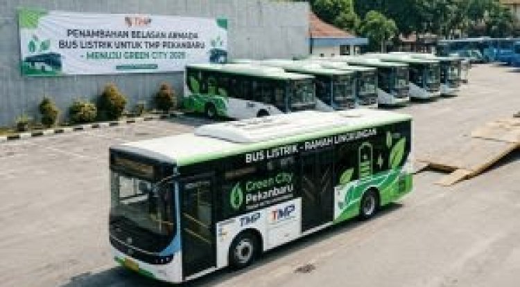 Dalam Pengiriman, Pemko Pekanbaru Tambah Belasan Bus Listrik untuk TMP